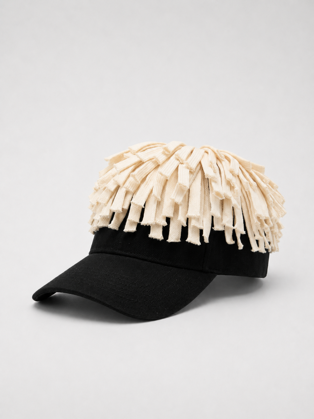 LOKS Rope Texture Cap – Black & White