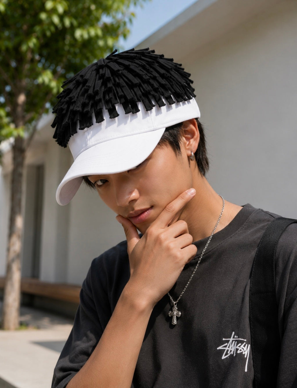 LOKS Rope Texture Cap – White