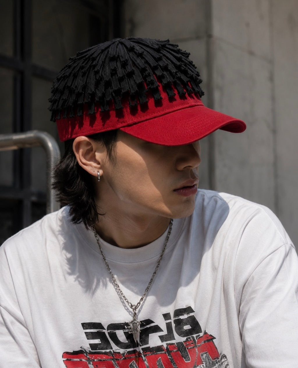 LOKS Rope Texture Cap – Red